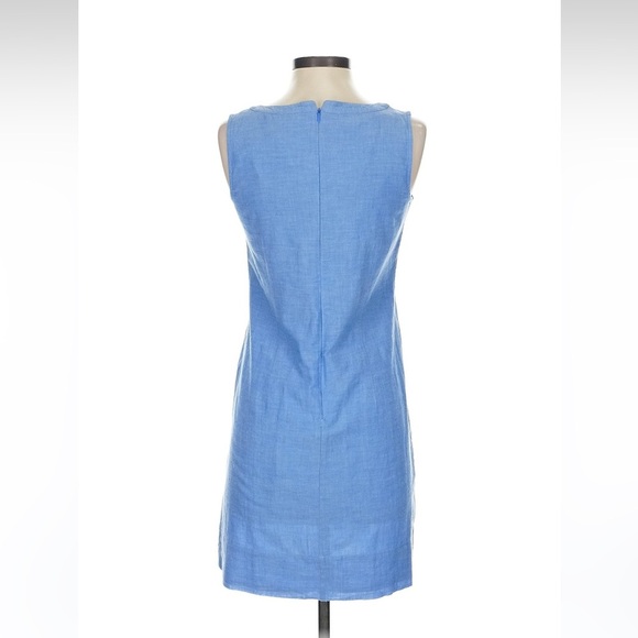 Boden blue shift mini dress 100% cotton size 2R - Picture 2 of 2